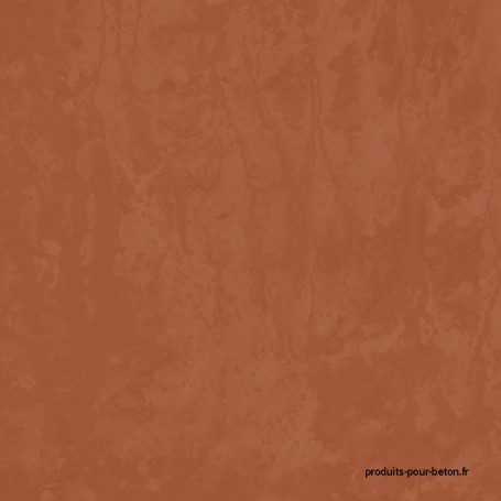 Béton ciré mural rendu rouge vénitien Béton ciré mural rendu rouge vénitien