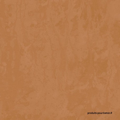 Béton ciré mural rendu ocre rouge