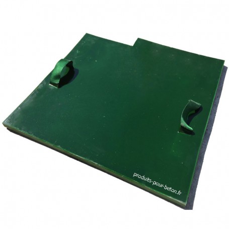 Moule de marquage pour béton empreinte modèle Schiste. vue de dos