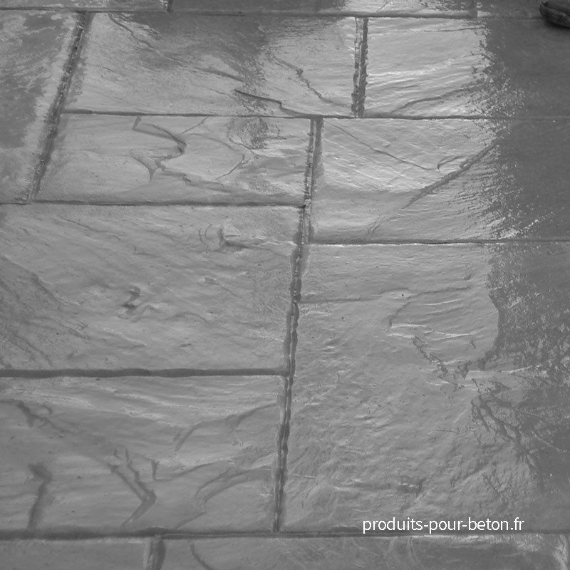 Rendu moule de marquage pour béton empreinte modèle Schiste.