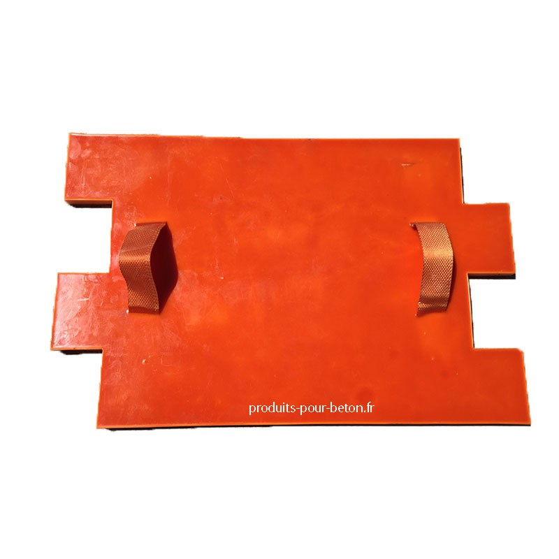 Moule de marquage pour béton empreinte modèle Châtelaine. vue de dos