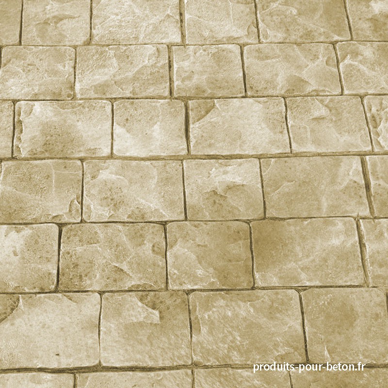 rendu moules de marquage pour béton empreinte modèle Châtelaine.