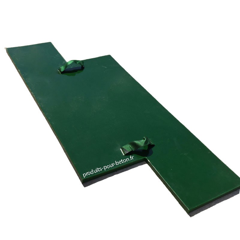 Moule de marquage pour béton empreinte modèle Bois deux planches. vue de dos.