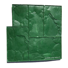 Rendu moule de marquage pour béton empreinte modèle Schiste. 2