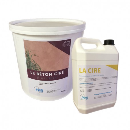 Béton ciré pour escaliers - kit prêt à l'emploi