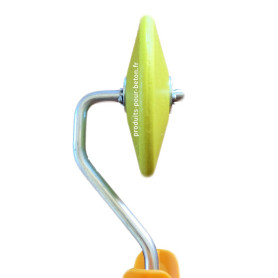 Roulette lisse pour empreinte beton 2