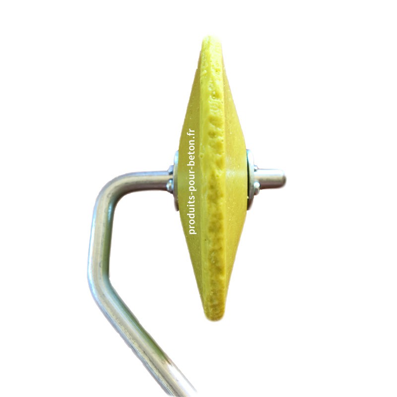 Roulette texture empreinte beton