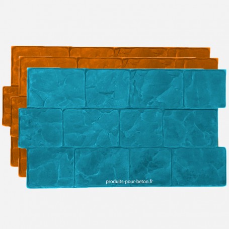 Kit béton empreinte dalle moules pavés bruxelles