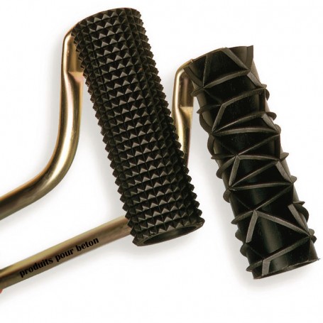 Rouleau diamant et mosaïque pour boucharde manuelle.