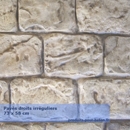 Moule pour beton empreinte