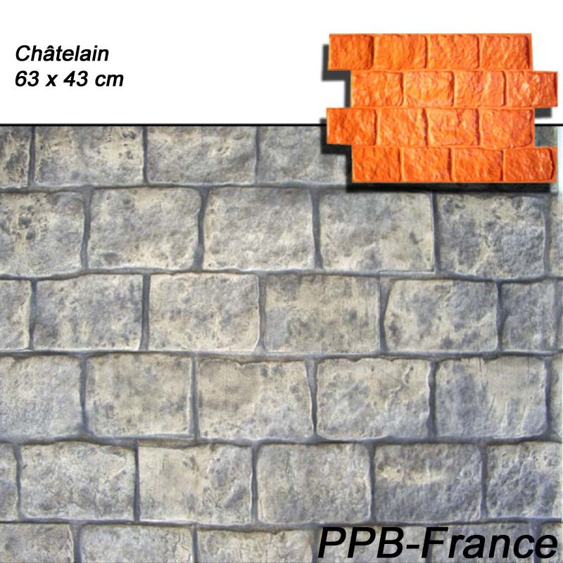 Mmoules de marquage pour béton empreinte modèle Châtelaine.