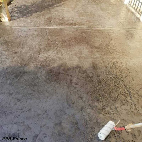 Moule pour béton imprimé terrasse modèle pierre de Lauze