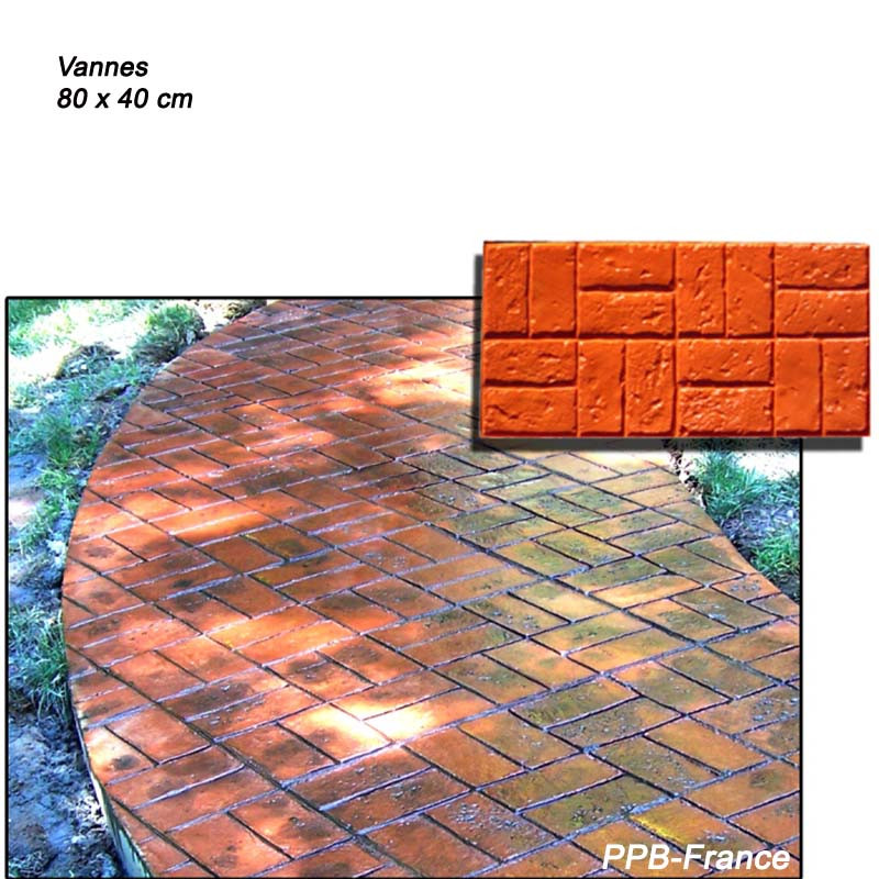 Rendu moule pour béton empreinte Vannes