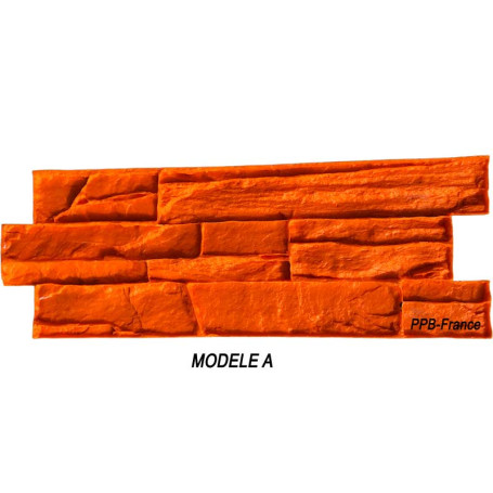 Moule pour béton empreinte murale. Modèle pierres de parement.