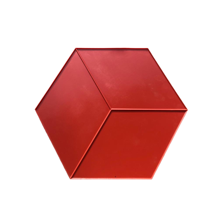 Moule pour béton imprimé - modèle polygone lisse.