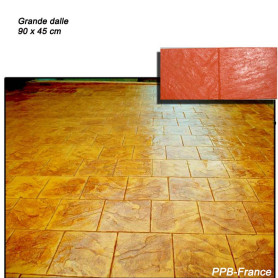 Béton empreinte en kit modèle grande dalle