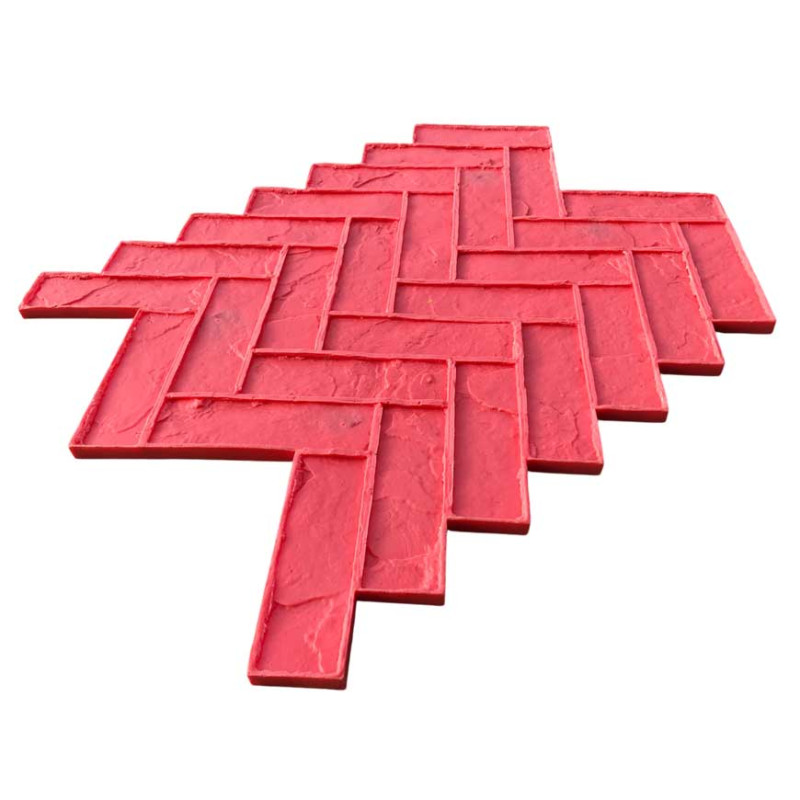 Moule pour béton imprimé - modèle Chevrons.