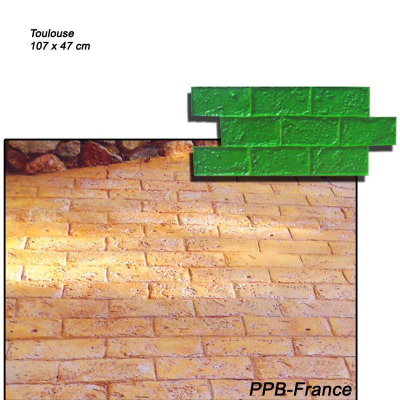 Moule de marquage pour béton empreinte modèle Toulouse.