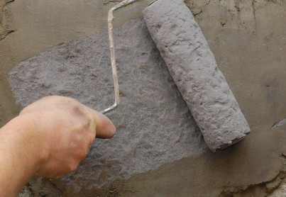 Rouleau texturé pour béton ciment, enduit, mortier et... 2
