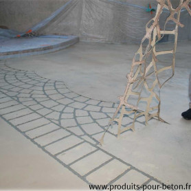 Pochoir pour béton imprimé modèle DP20 2