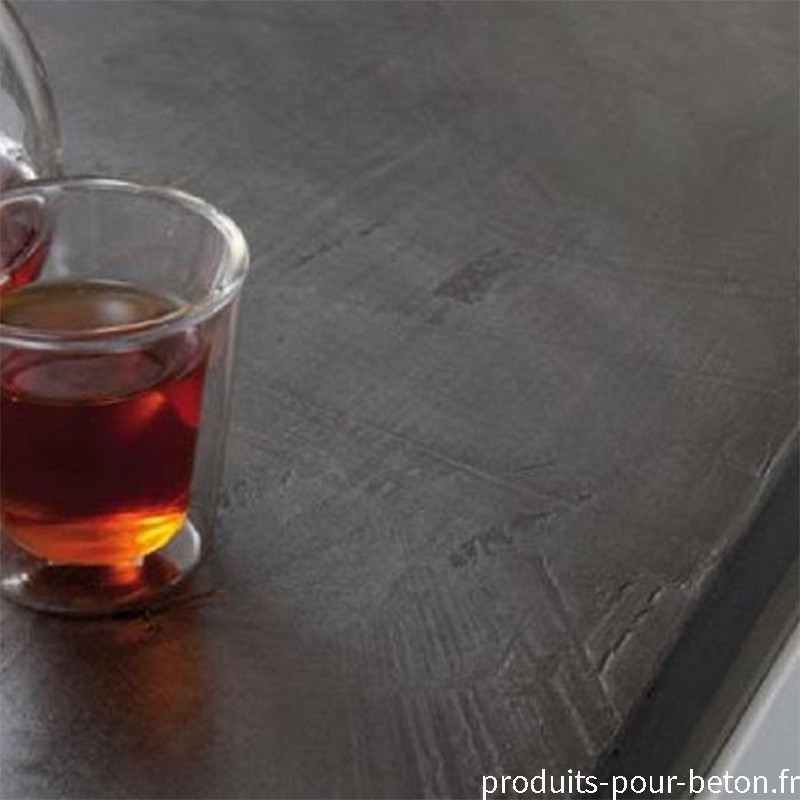 Plan de travail en béton ciré