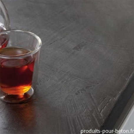 Plan de travail en béton ciré